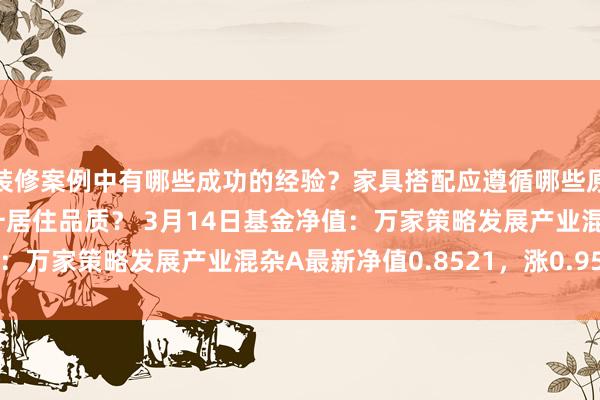 装修案例中有哪些成功的经验？家具搭配应遵循哪些原则？生活美学如何提升居住品质？ 3月14日基金净值：万家策略发展产业混杂A最新净值0.8521，涨0.95%